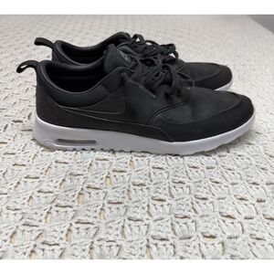 Nike Air Max Thea Prm shoe Women Sz 12 Black Anthracite Walking FJ9303-007